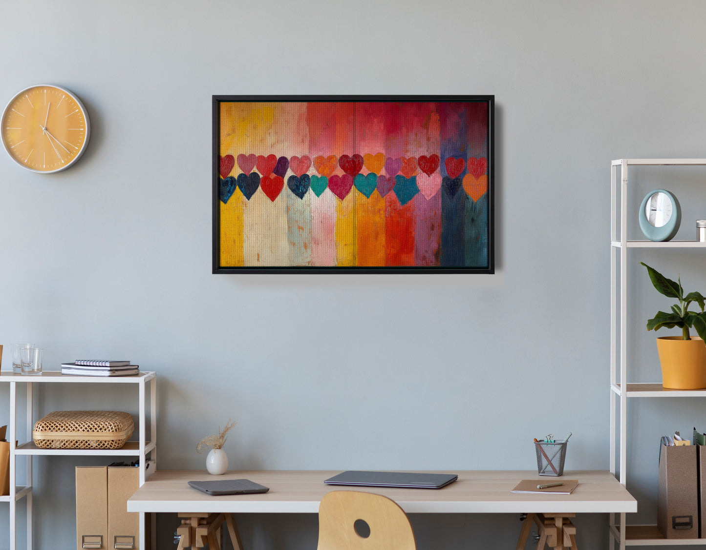 Colorful Heart African American canvas print view 30