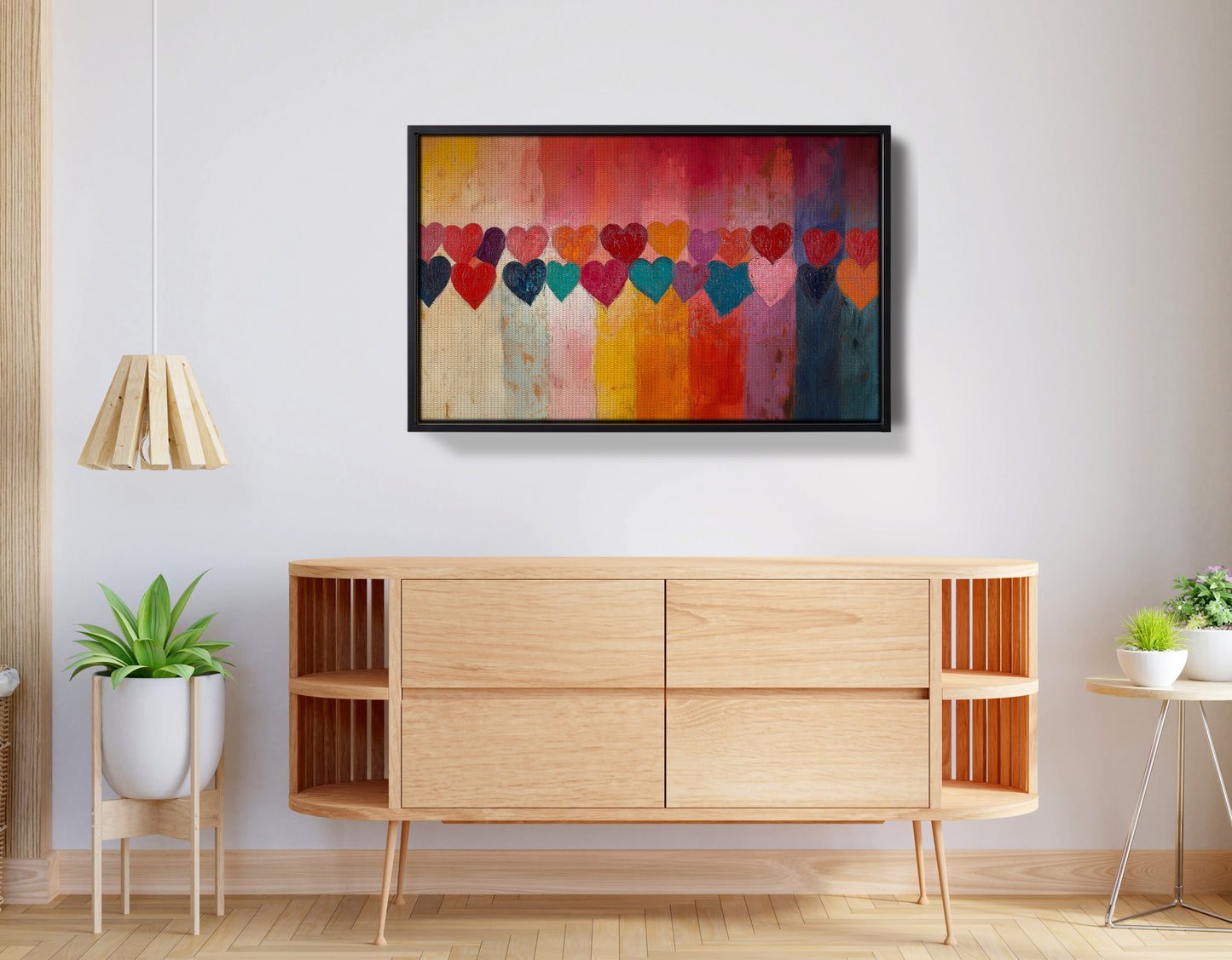 Colorful Heart African American canvas print view 26