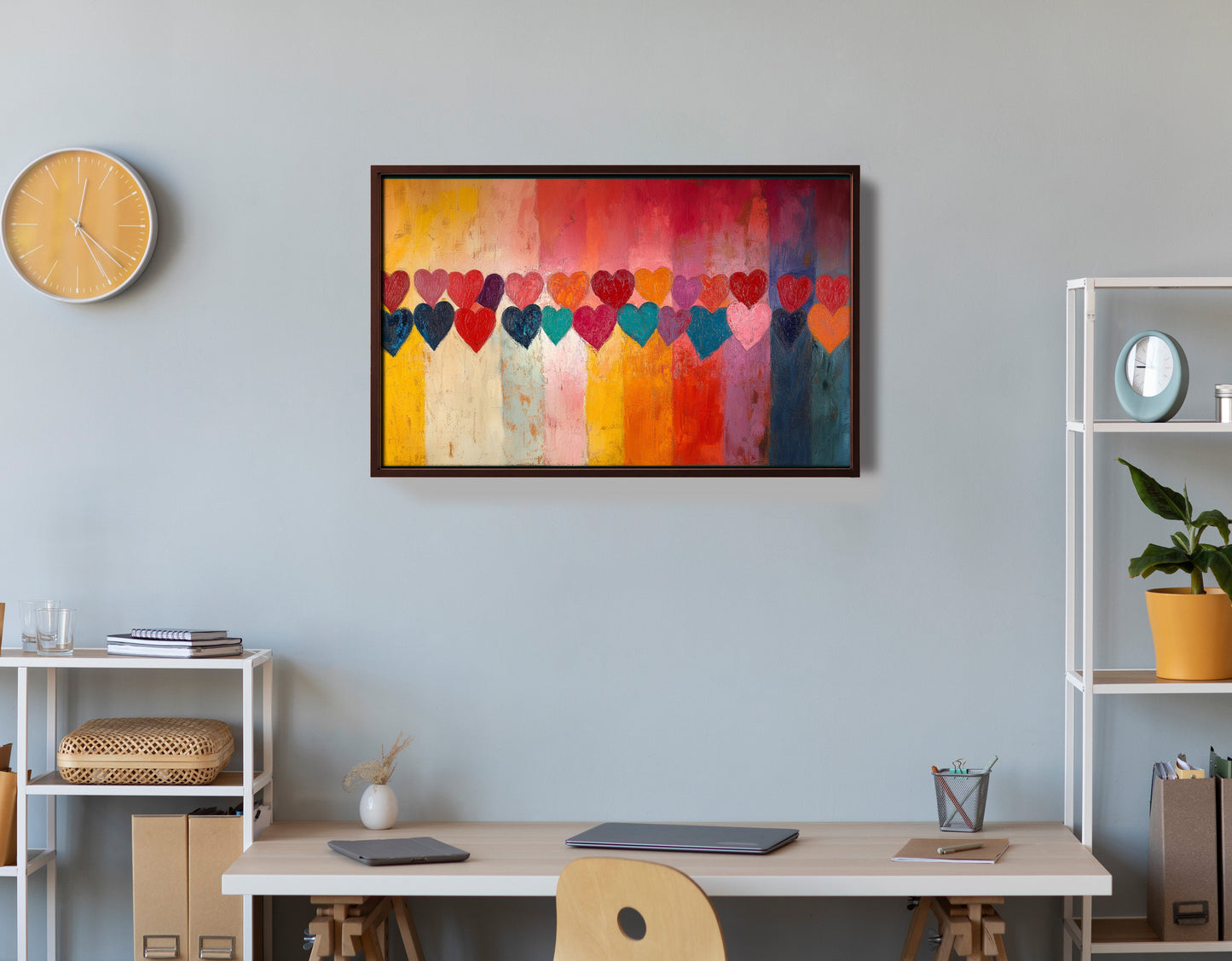 Colorful Heart African American canvas print view 36