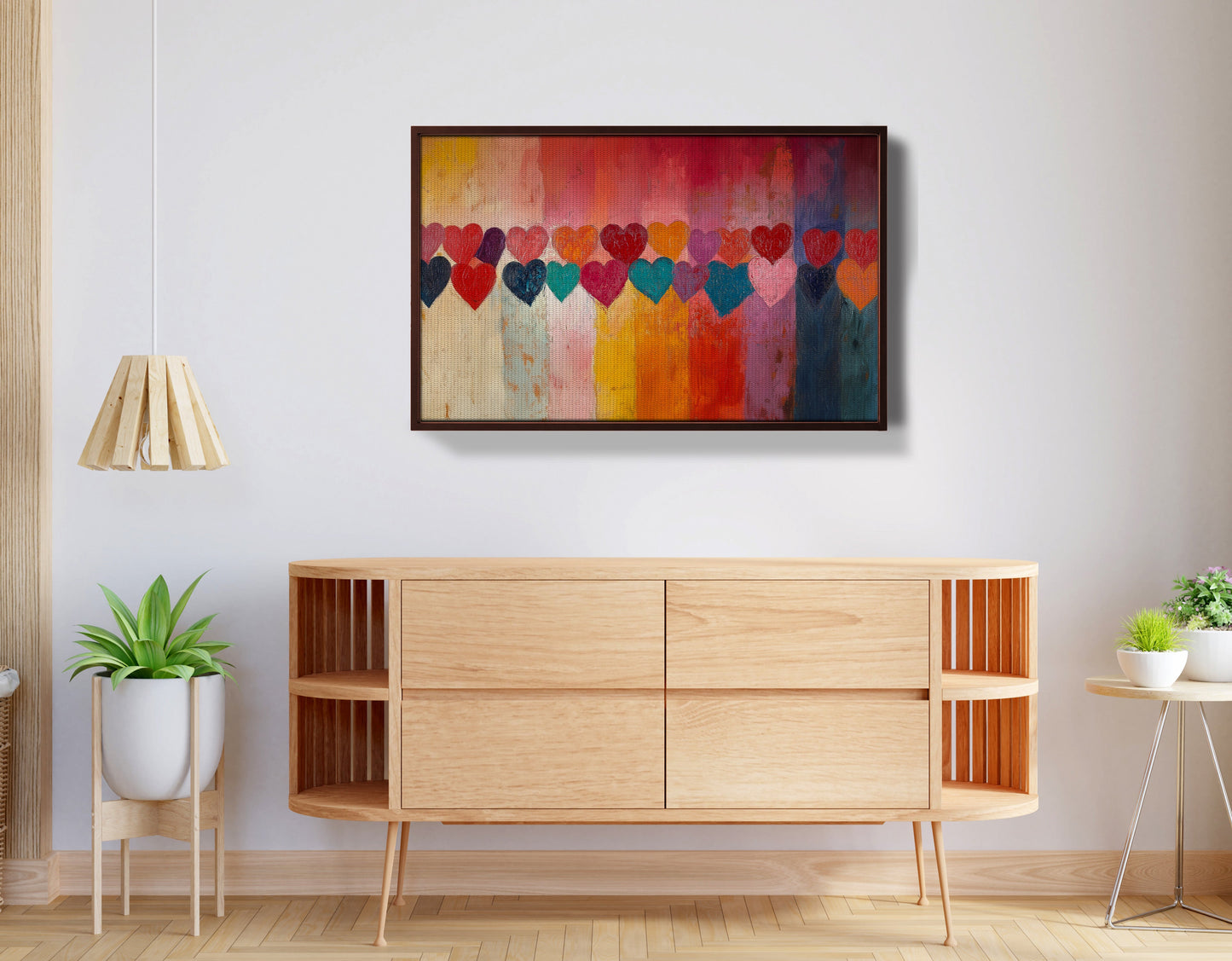 Colorful Heart African American canvas print view 32