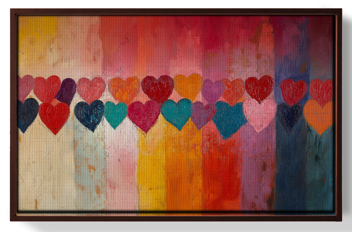 Colorful Heart African American canvas print view 31