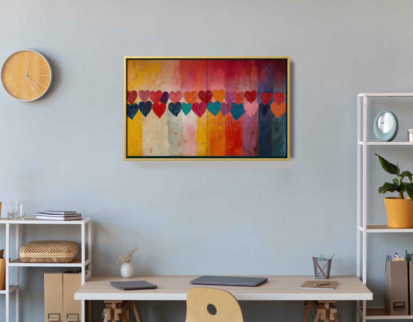 Colorful Heart African American canvas print view 42
