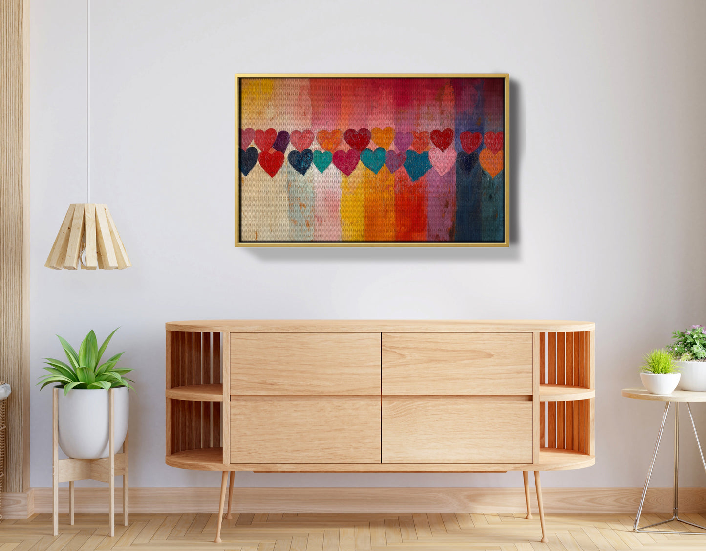Colorful Heart African American canvas print view 38