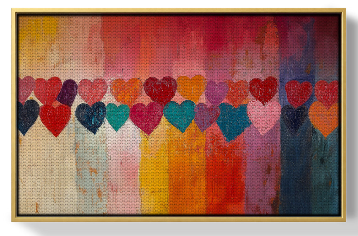 Colorful Heart African American canvas print view 37