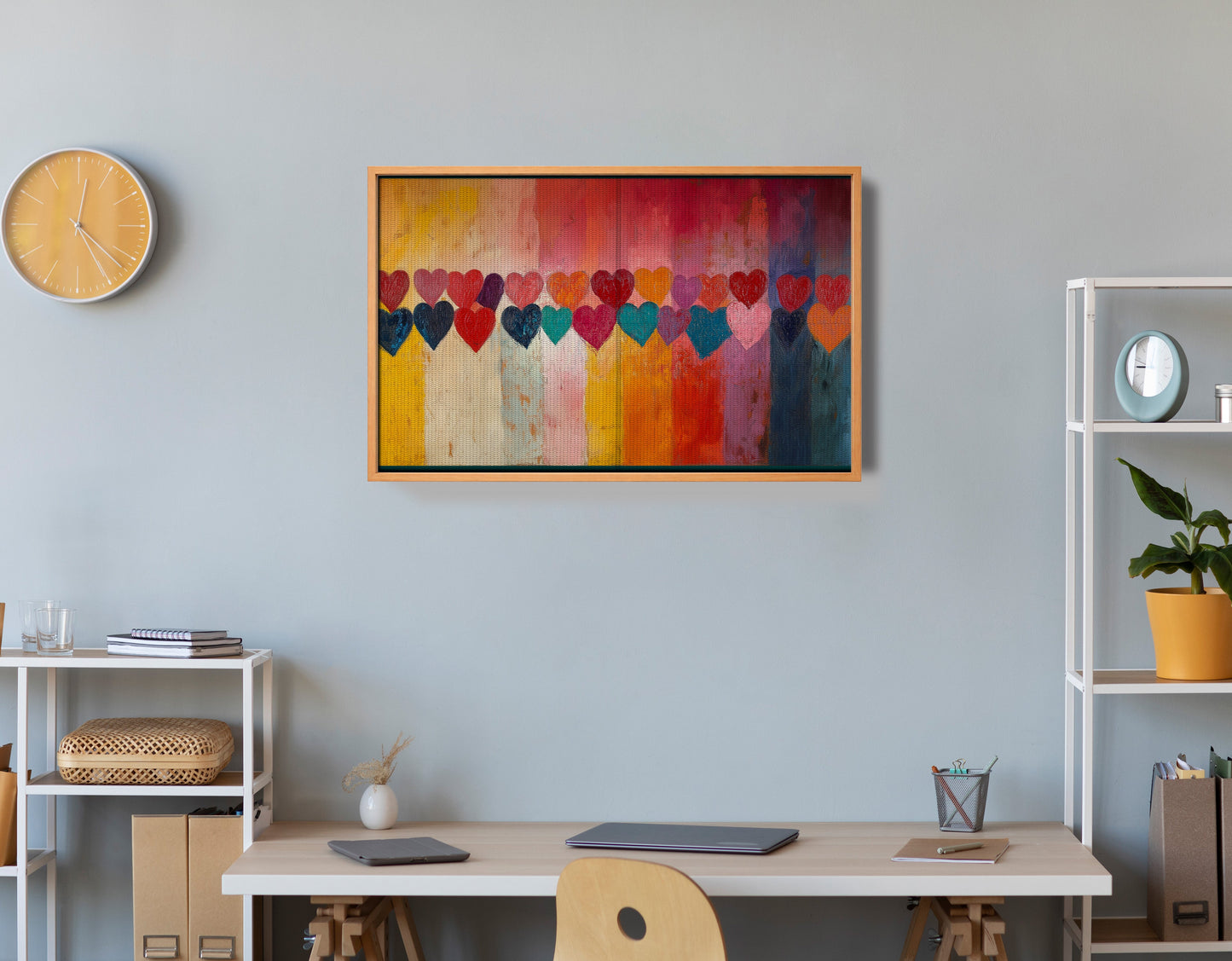 Colorful Heart African American canvas print view 48