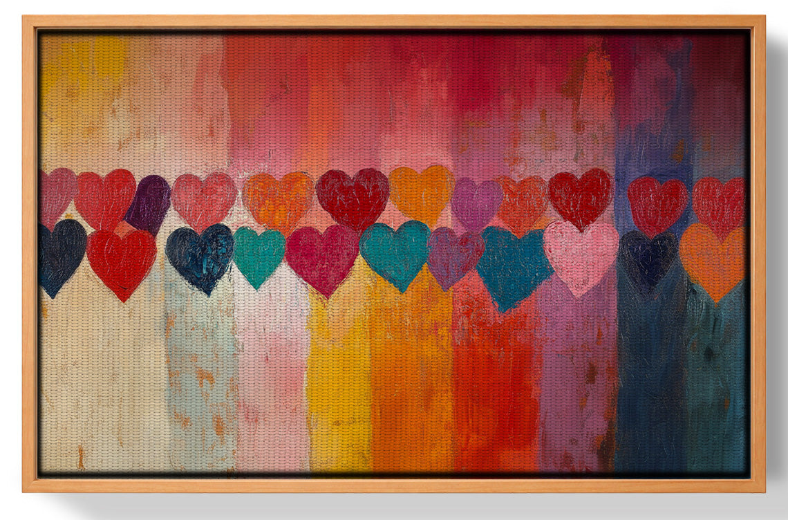 Colorful Heart African American canvas print view 43