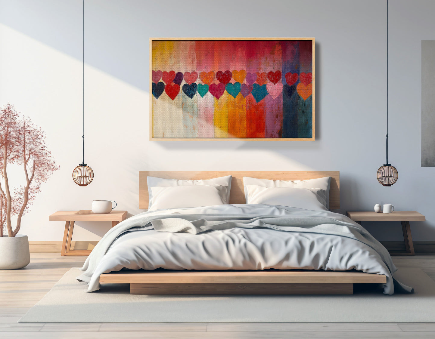 Colorful Heart African American canvas print view 51