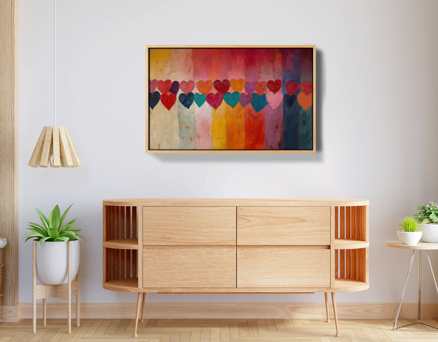 Colorful Heart African American canvas print view 50
