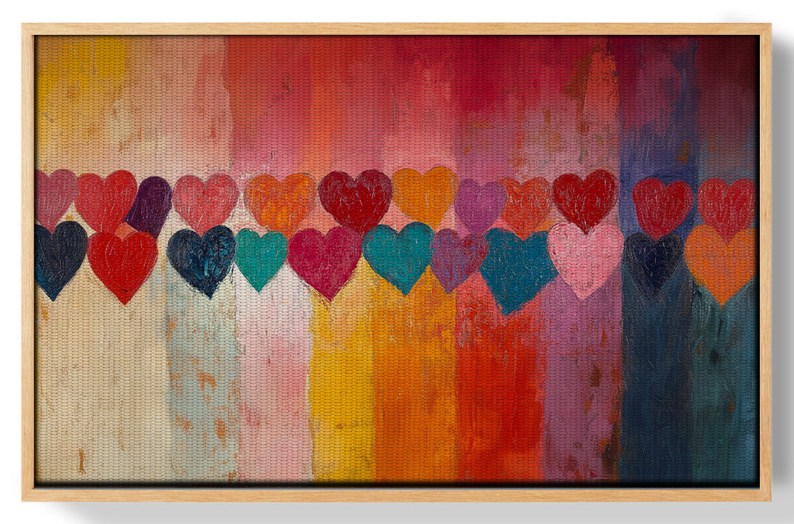 Colorful Heart African American canvas print view 49