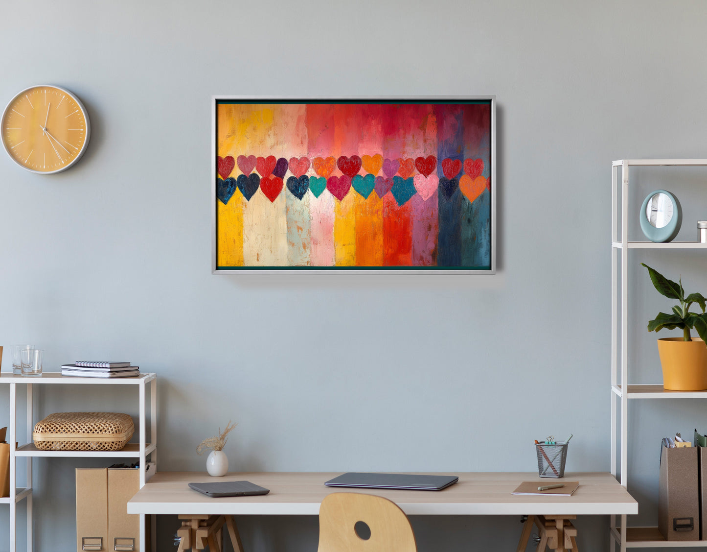 Colorful Heart African American canvas print view 60