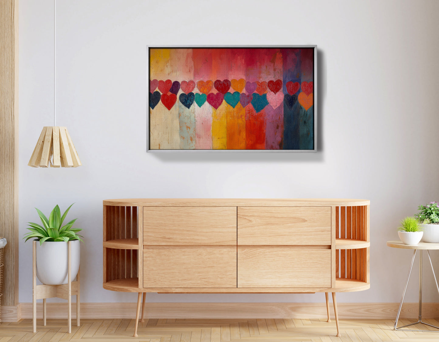 Colorful Heart African American canvas print view 56