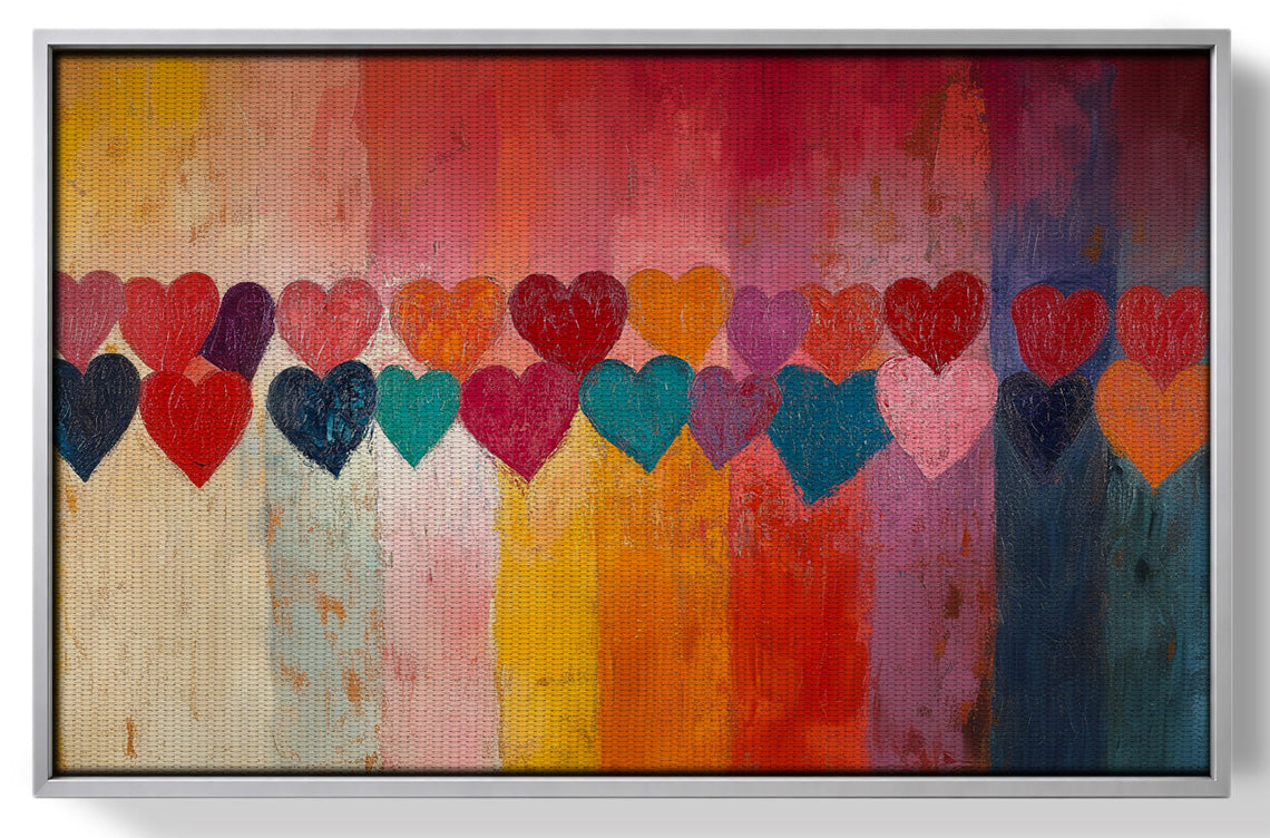 Colorful Heart African American canvas print view 55