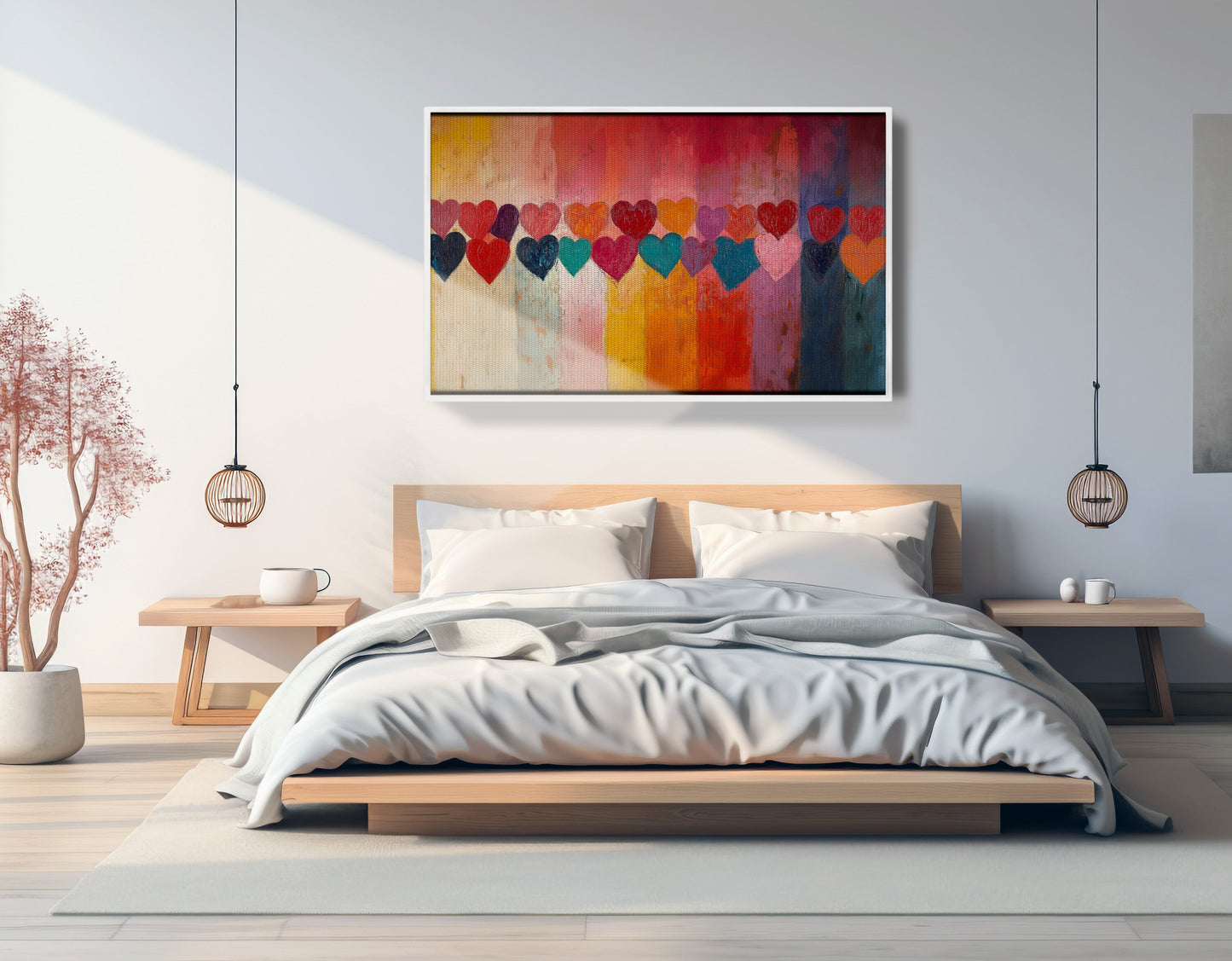 Colorful Heart African American canvas print view 63