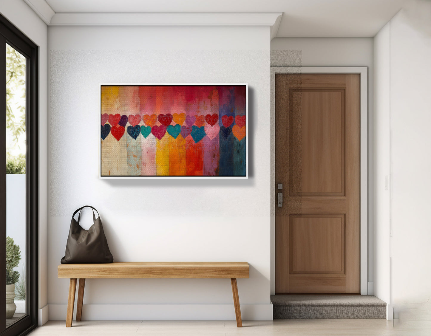 Colorful Heart African American canvas print view 65