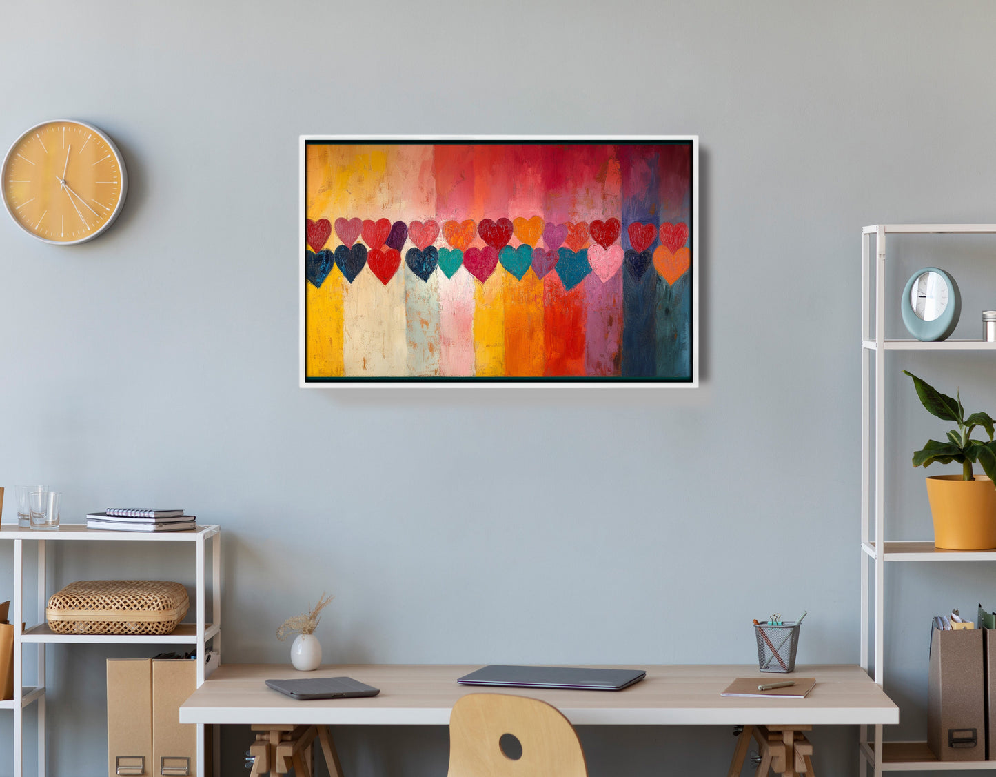 Colorful Heart African American canvas print view 66