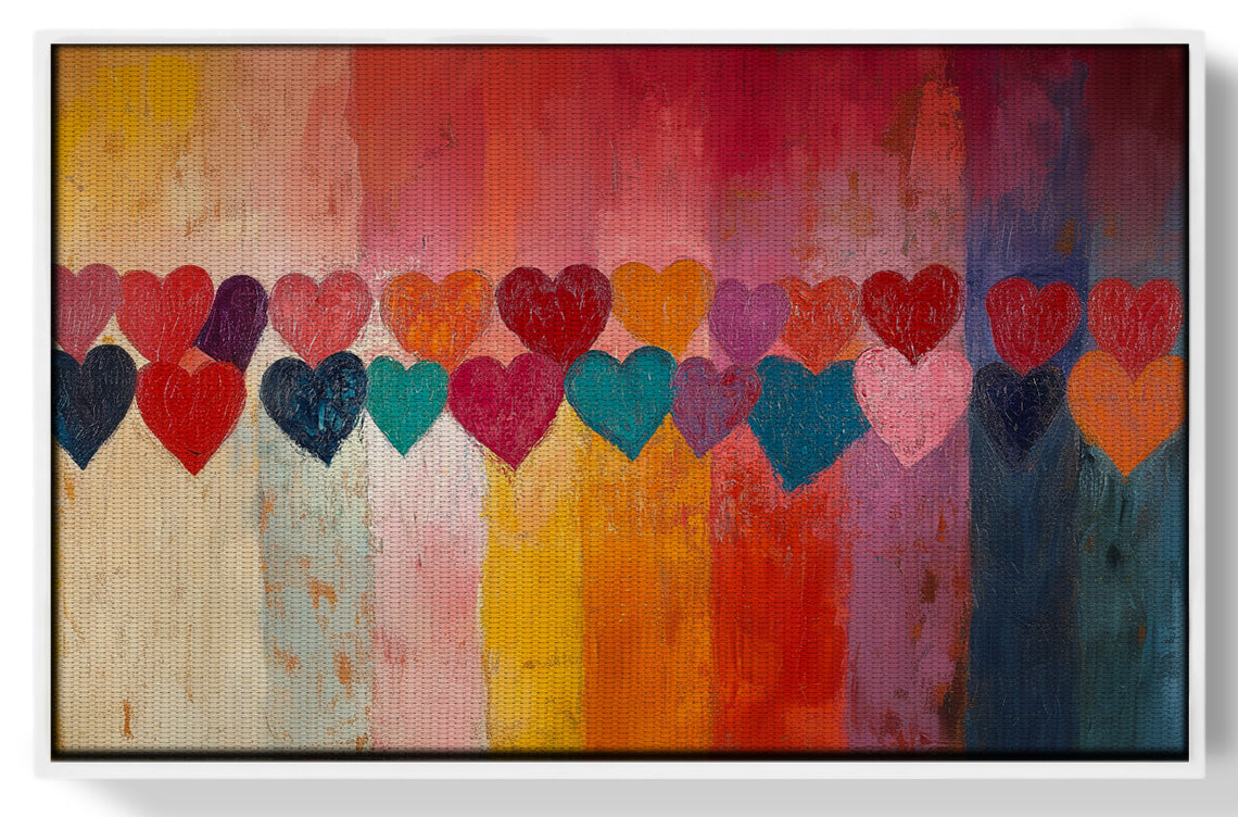 Colorful Heart African American canvas print view 61