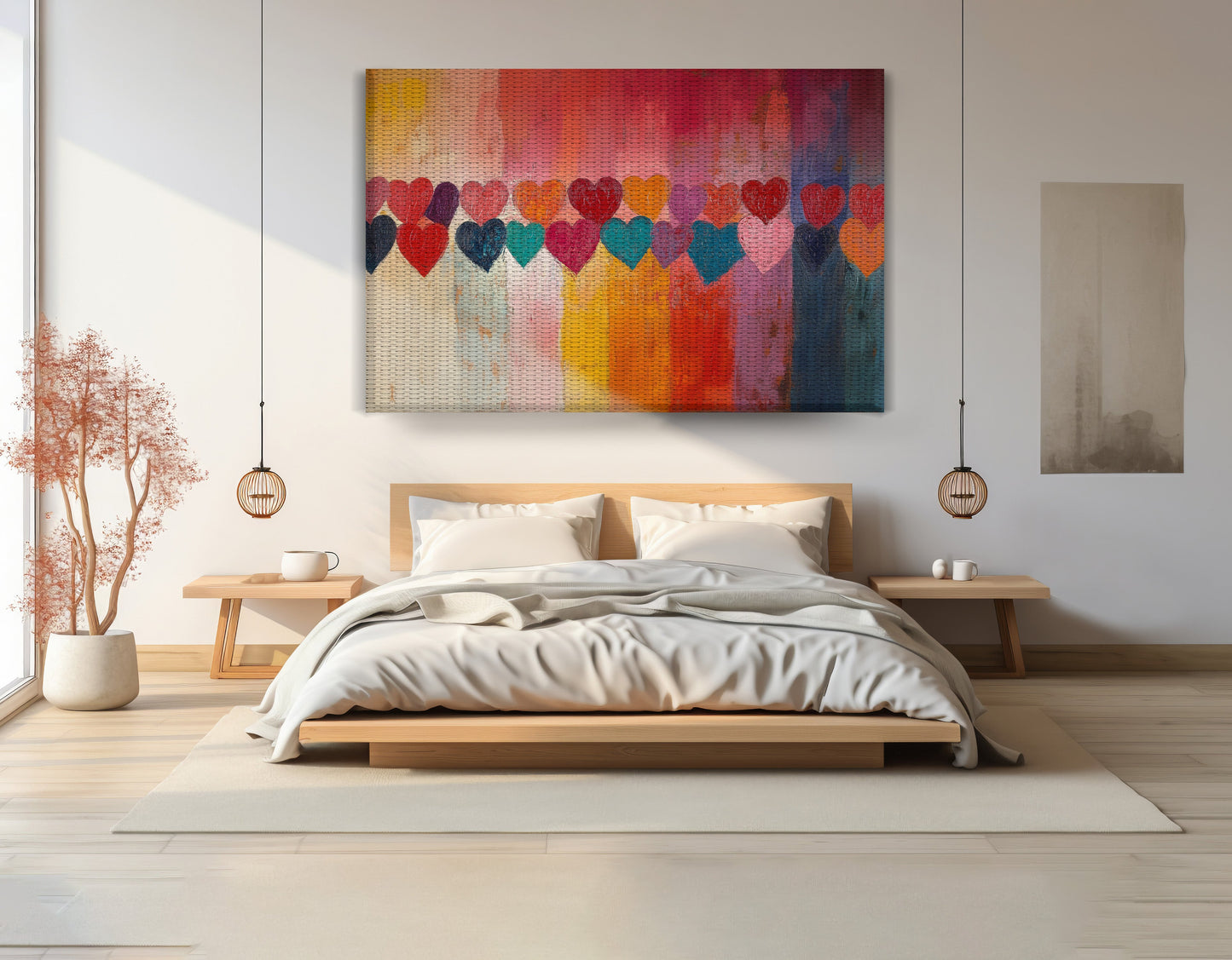Colorful Heart African American canvas print view 15