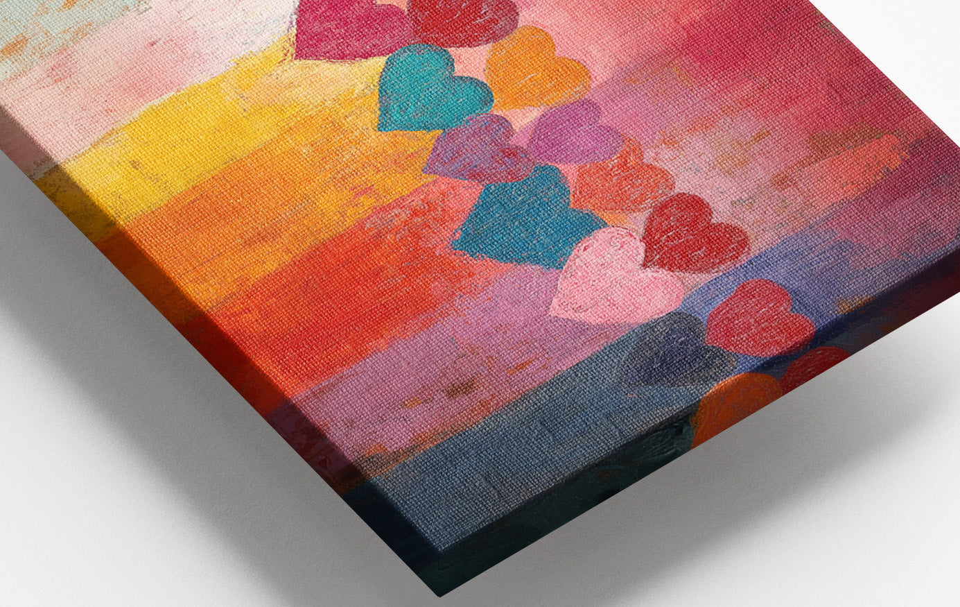 Colorful Heart African American canvas print view 16