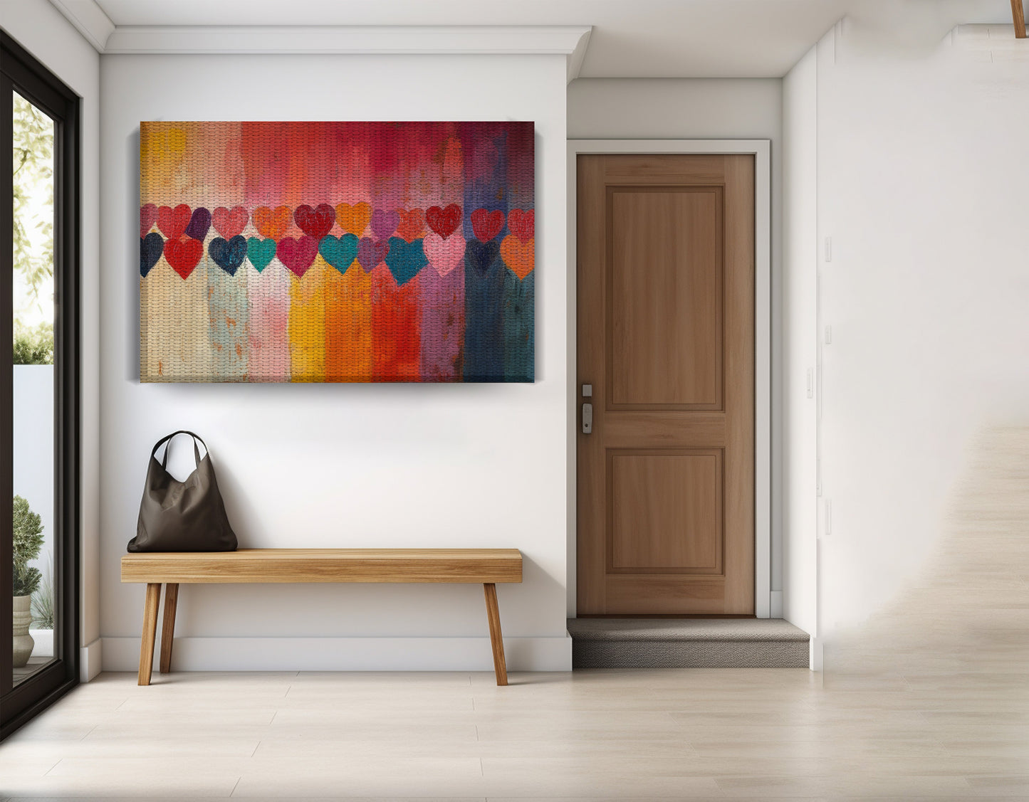 Colorful Heart African American canvas print view 17