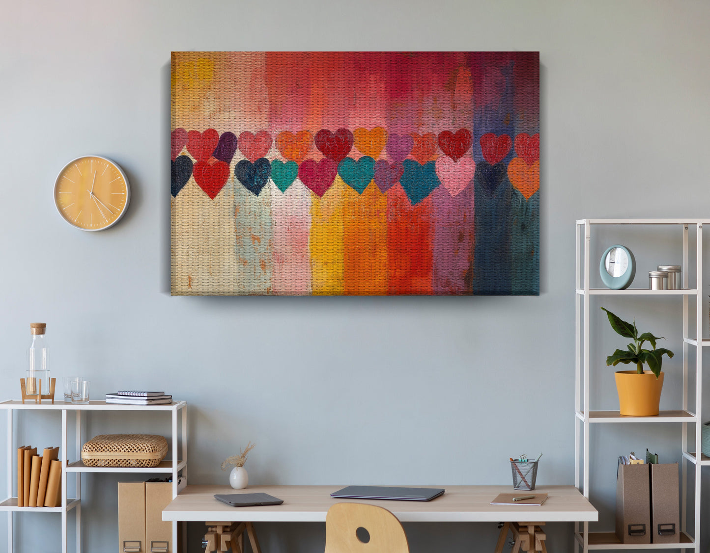 Colorful Heart African American canvas print view 18