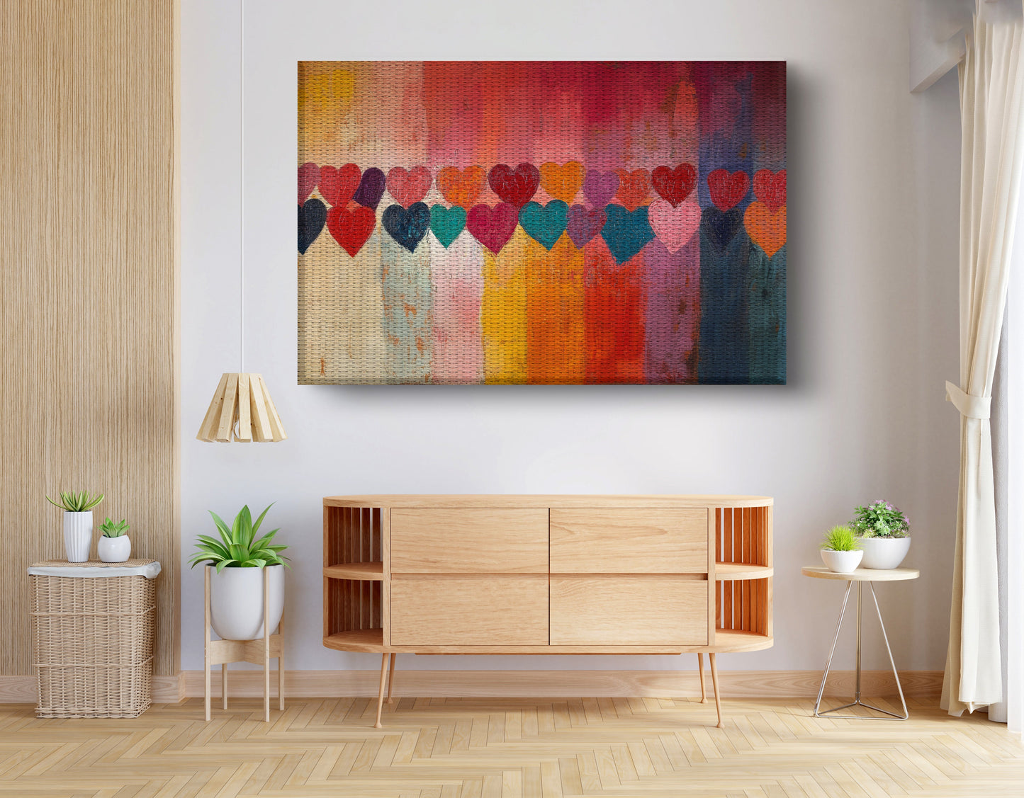 Colorful Heart African American canvas print view 14