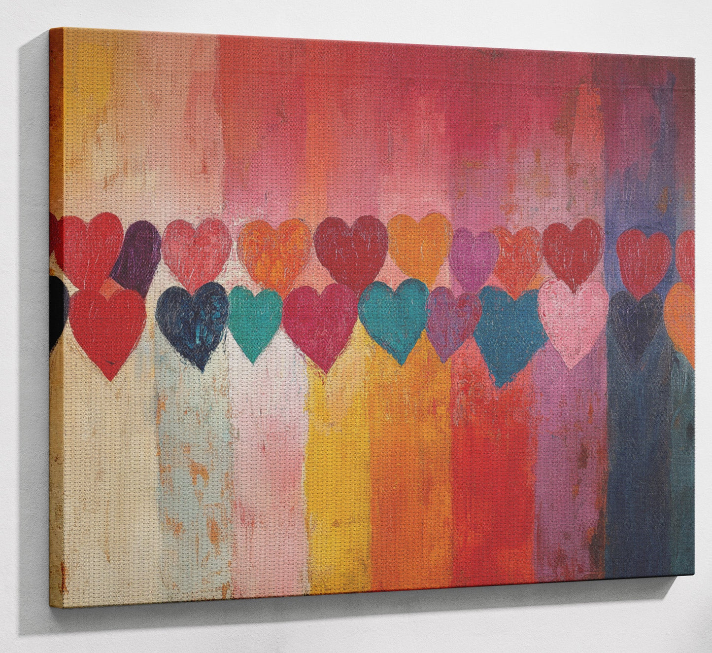 Colorful Heart African American canvas print view 13