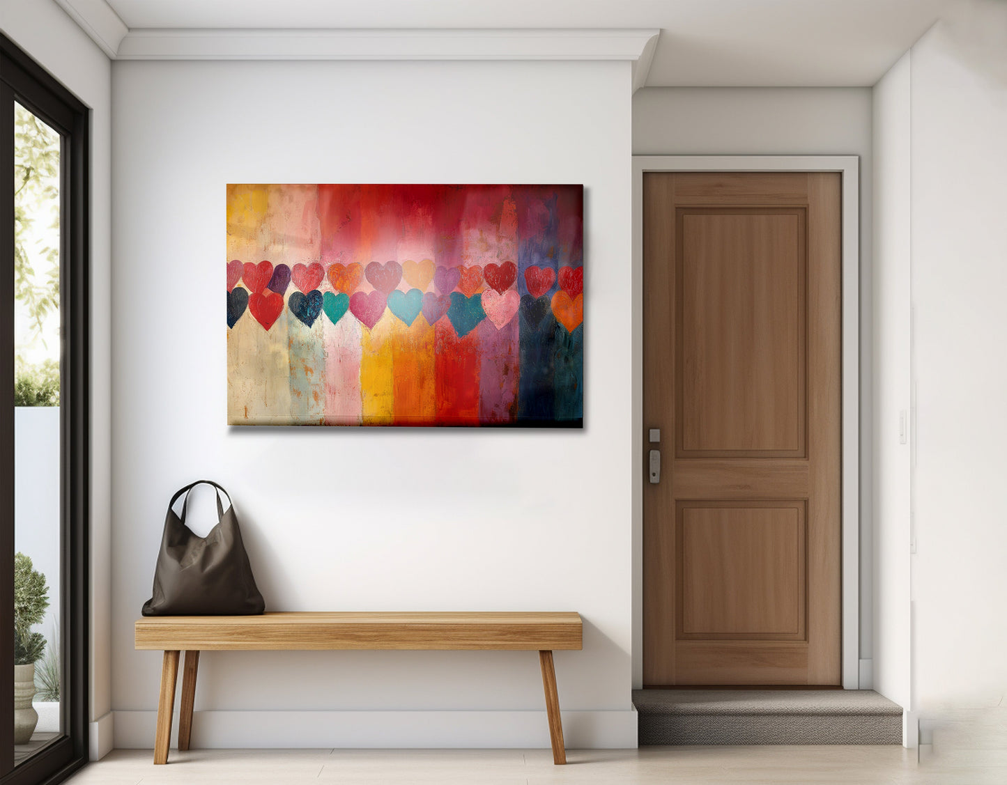 Colorful Heart African American canvas print view 23