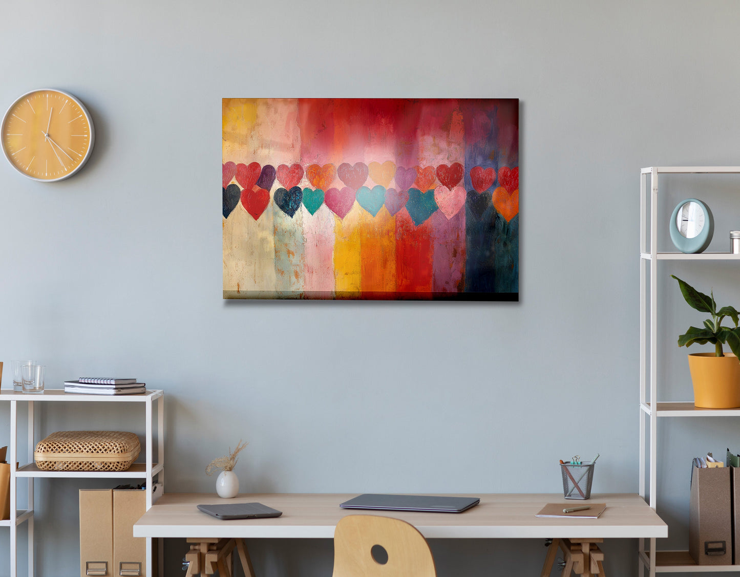 Colorful Heart African American canvas print view 24