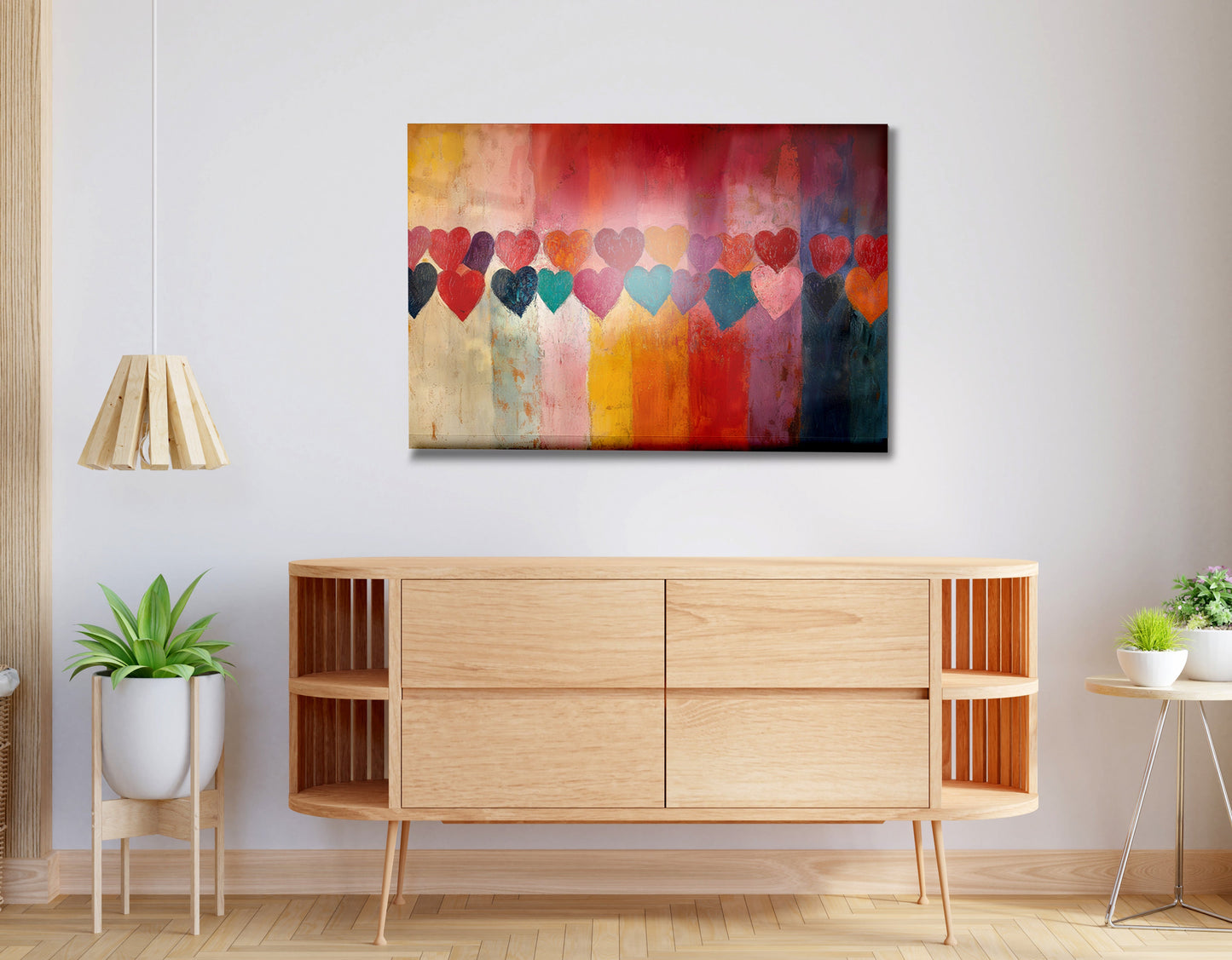 Colorful Heart African American canvas print view 20
