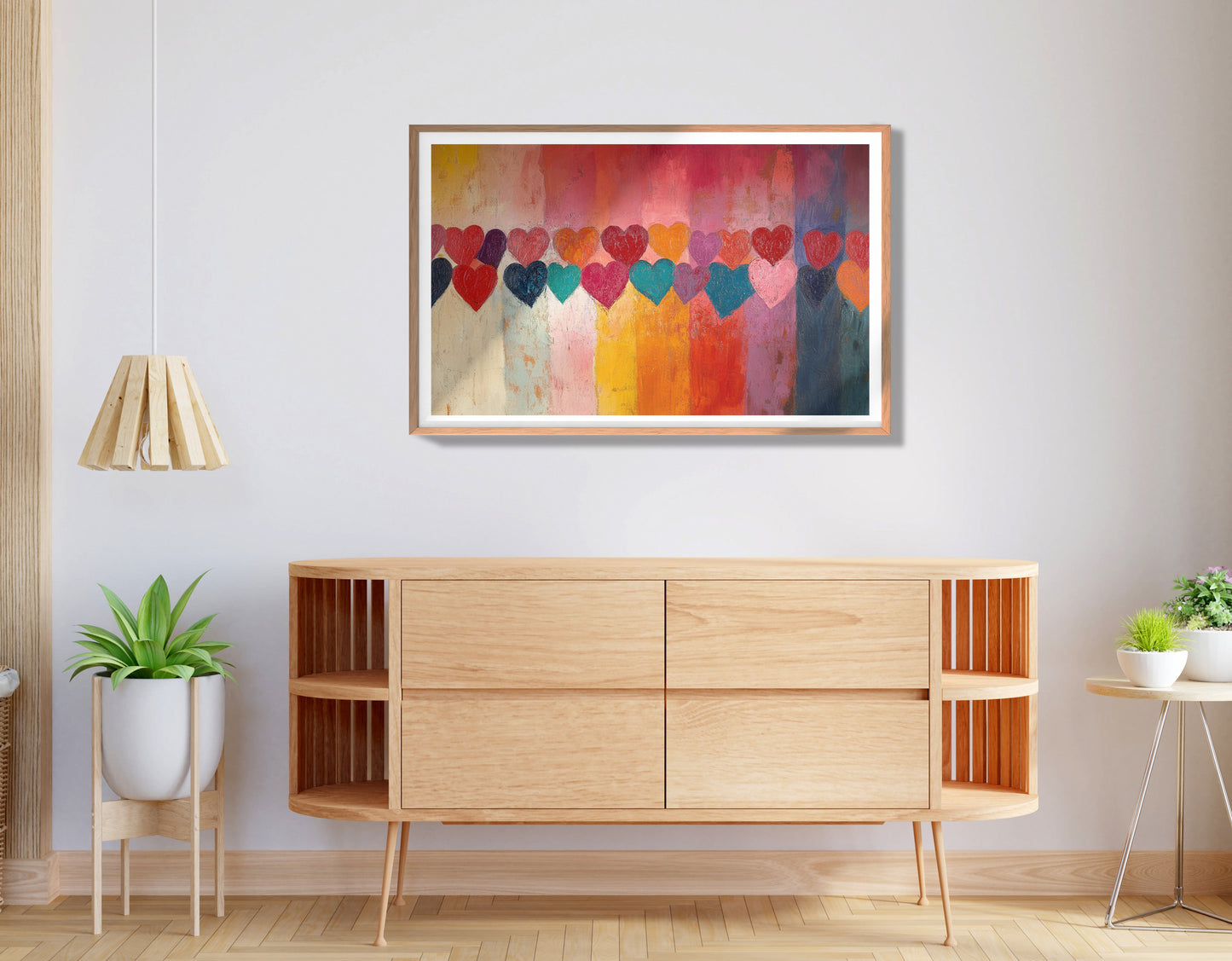 Colorful Heart African American canvas print view 80