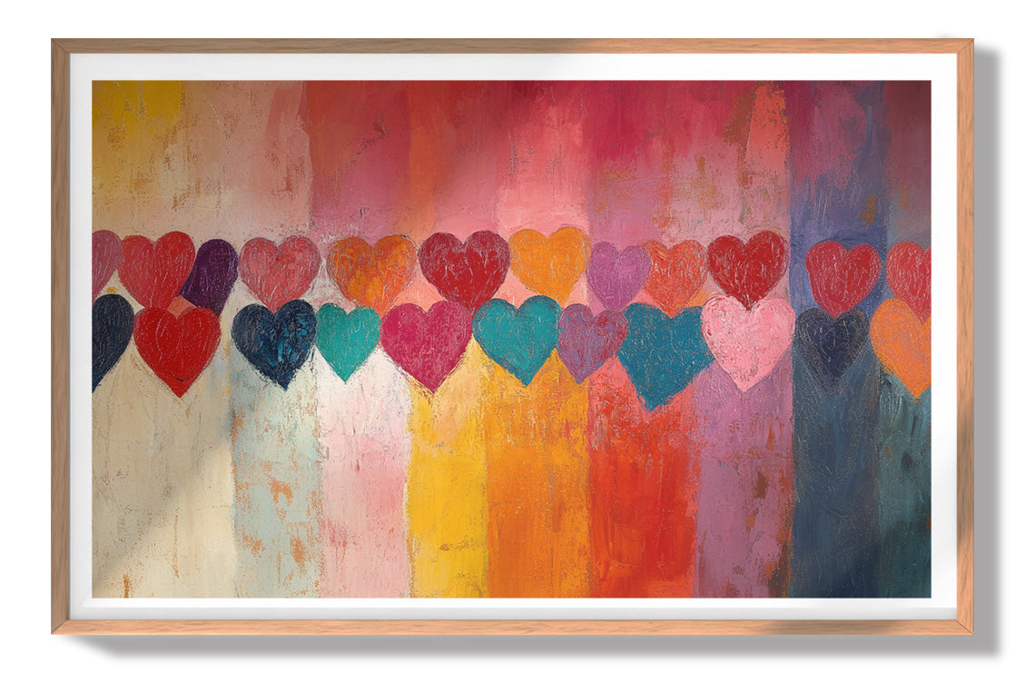 Colorful Heart African American canvas print view 79