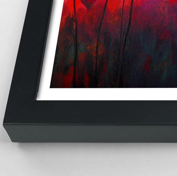Heart Flower Sunset Black African American canvas print view 70