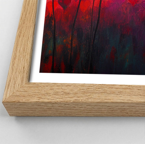 Heart Flower Sunset Black African American canvas print view 76