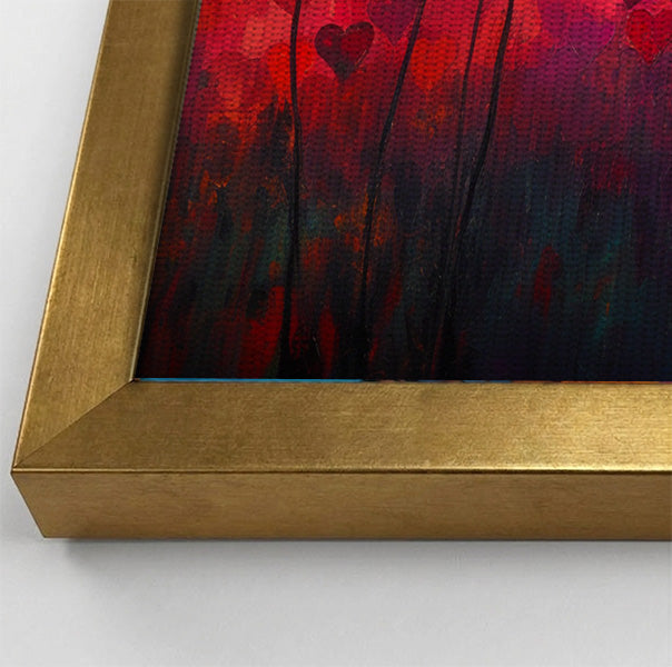 Heart Flower Sunset Black African American canvas print view 40
