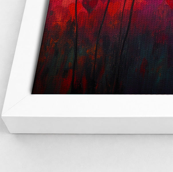 Heart Flower Sunset Black African American canvas print view 64