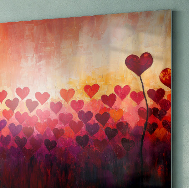 Heart Flower Sunset Black African American canvas print view 22