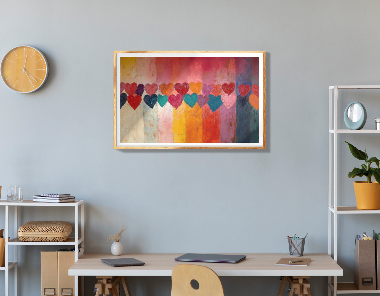 Love Heart Abstract Black African American abstract art view 78