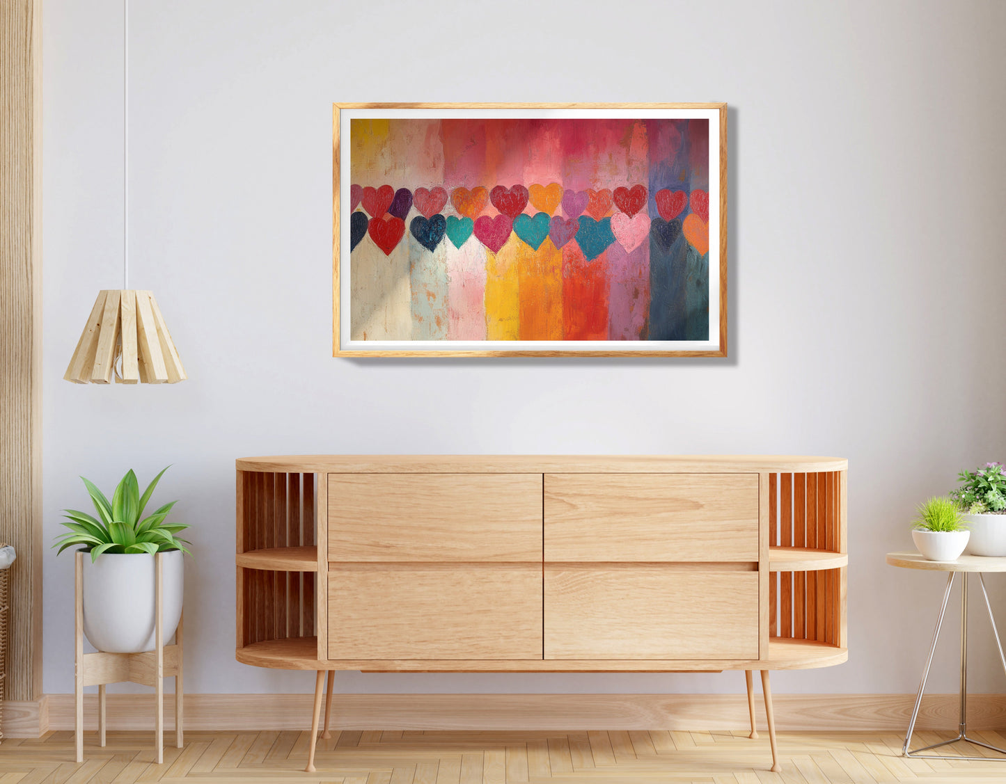 Love Heart Abstract Black African American abstract art view 74