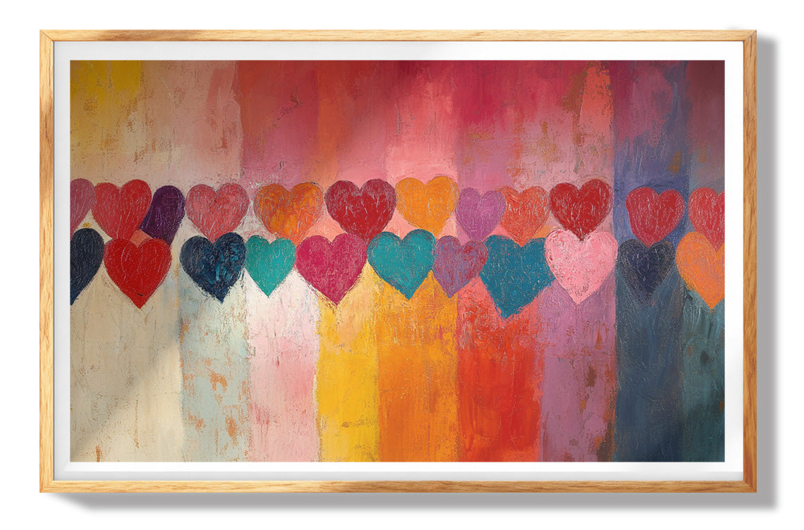 Love Heart Abstract Black African American abstract art view 73