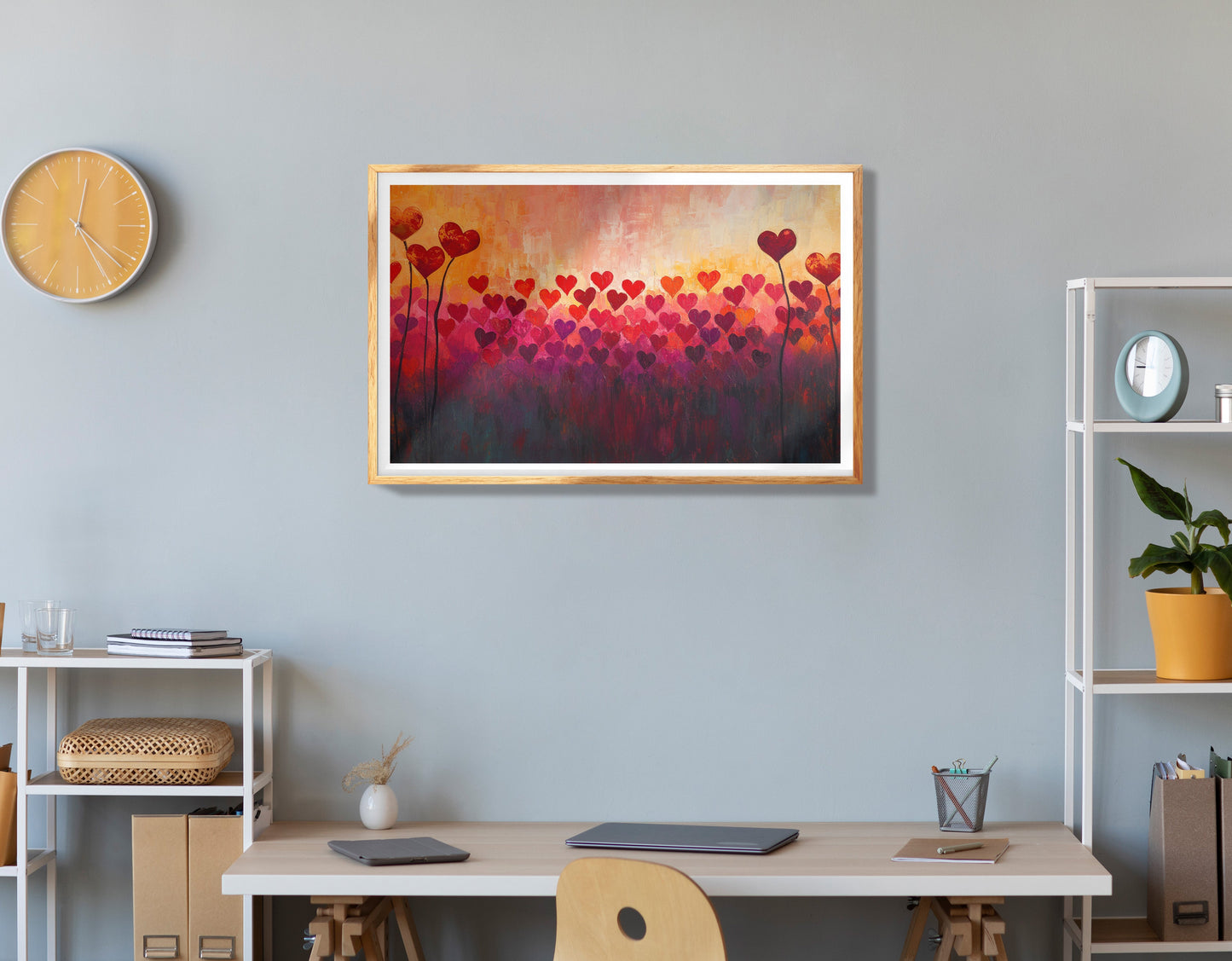 Colorful Heart African American canvas print view 78