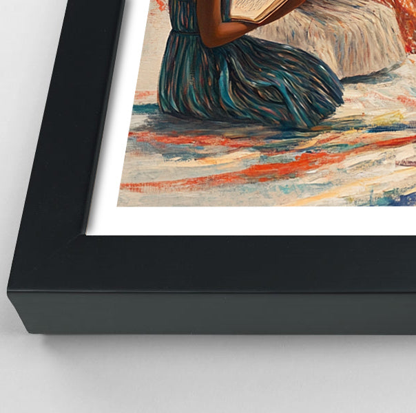 Black Children Reading Circle Black children wall art view 70