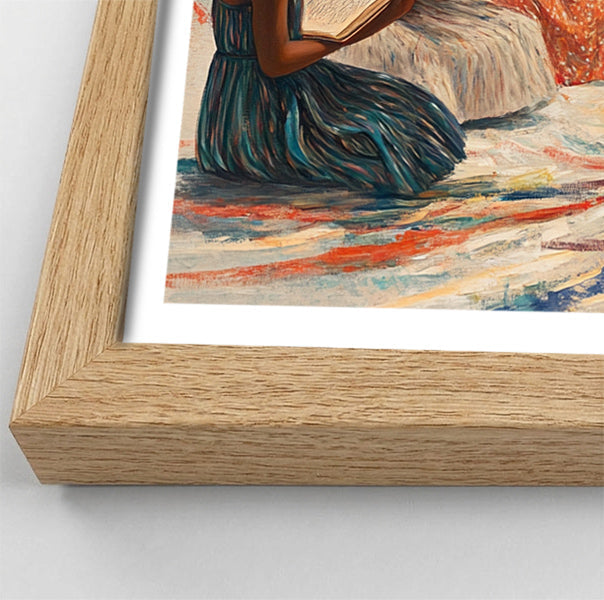 Black Children Reading Circle Black children wall art view 76