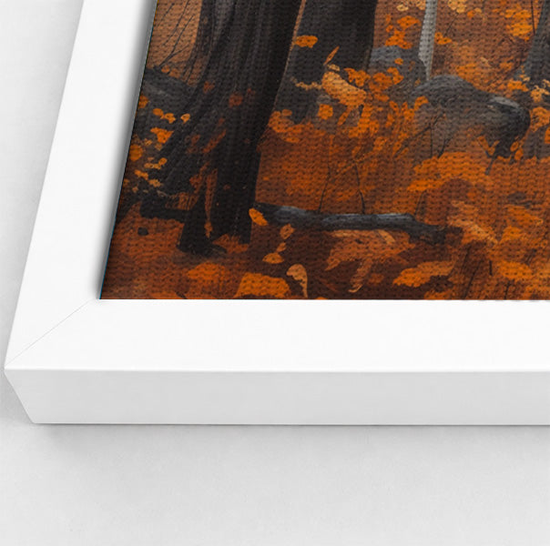 Black Father and Child Autumn Black family wall art view 64