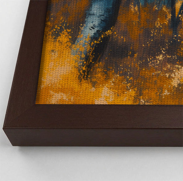 Black Father and Child Forest Black family wall art view 34