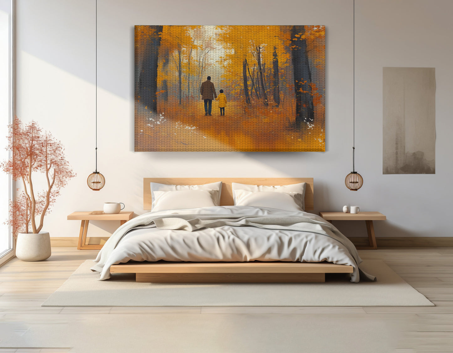 Black Father and Daughter Black man wall art view 15
