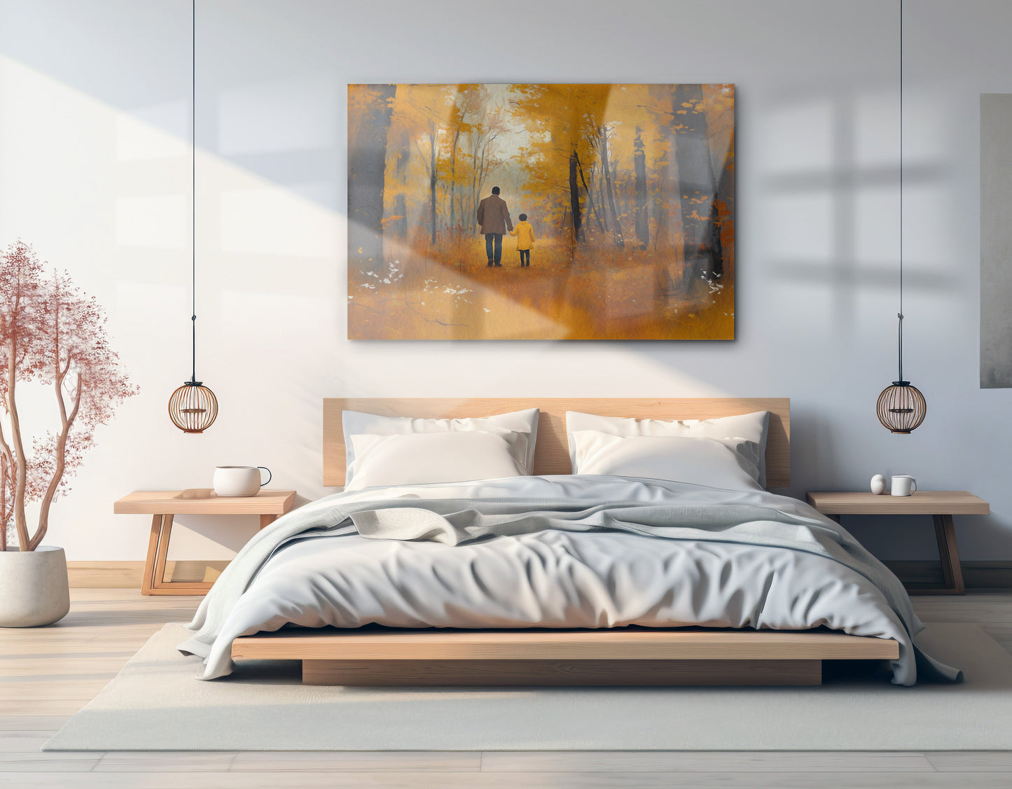 Black Father and Daughter Black man wall art view 21