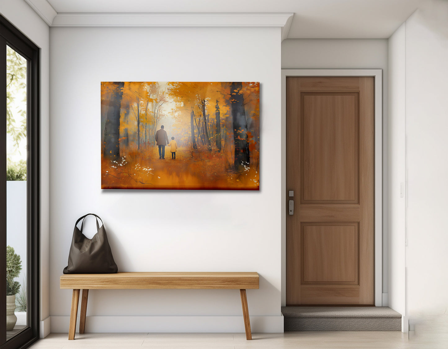 Black Father and Daughter Black man wall art view 23