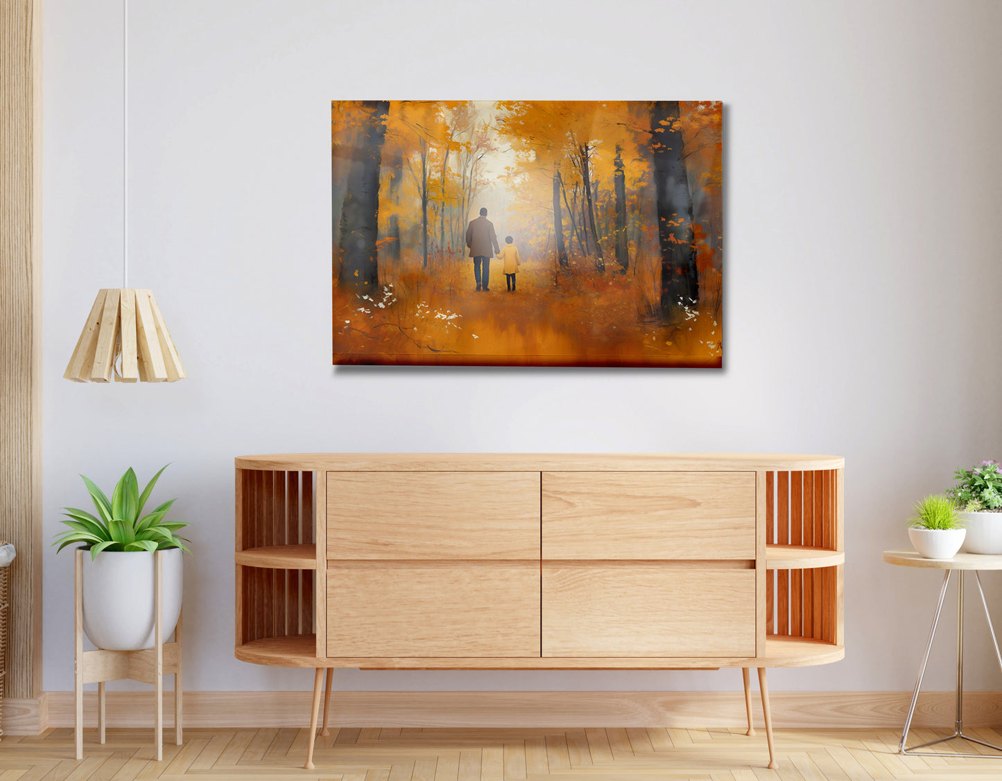 Black Father and Daughter Black man wall art view 20