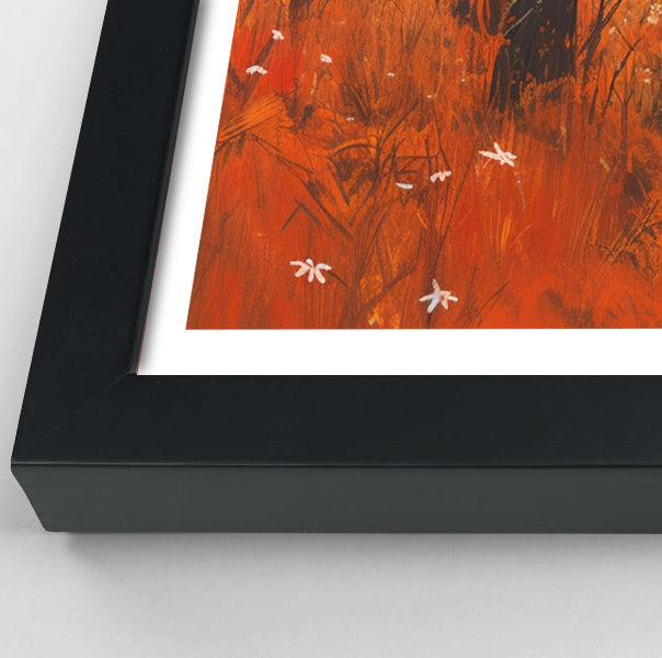 Black Father and Child Autumn Black family wall art view 70