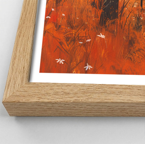 Black Father and Child Autumn Black family wall art view 76